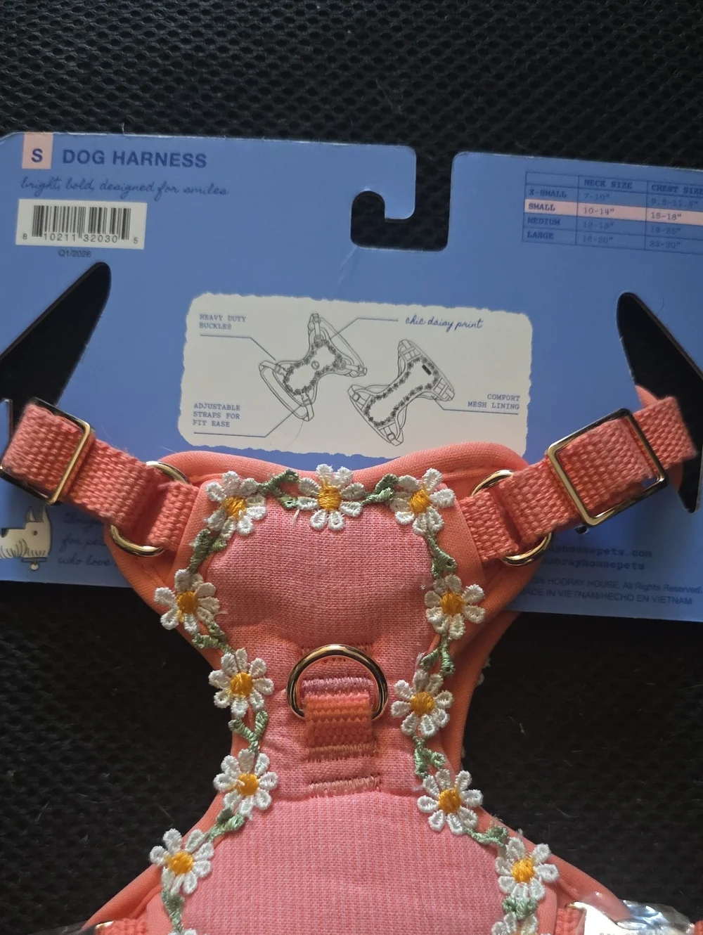 Hooray House Daisy Dog Harness - S